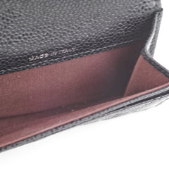 Chanel Flap Cardholder Caviar Black- Series 30