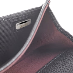 Chanel Flap Cardholder Caviar Black- Series 30