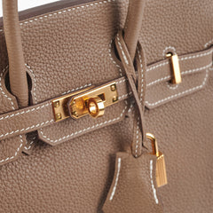 Hermes Birkin 25 Togo Etoupe Stamp D