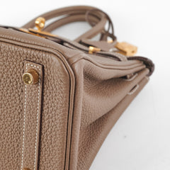 Hermes Birkin 25 Togo Etoupe Stamp D
