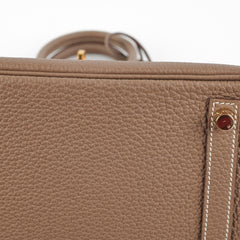 Hermes Birkin 25 Togo Etoupe Stamp D
