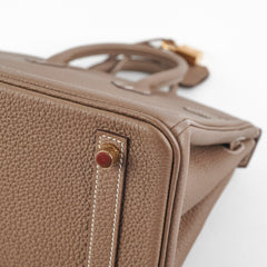 Hermes Birkin 25 Togo Etoupe Stamp D