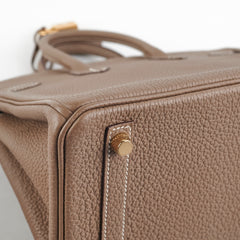 Hermes Birkin 25 Togo Etoupe Stamp D
