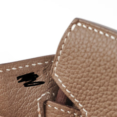 Hermes Birkin 25 Togo Etoupe Stamp D