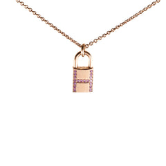 Hermes Cadenas Pendant Pink Sapphire