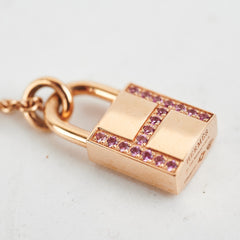 Hermes Cadenas Pendant Pink Sapphire