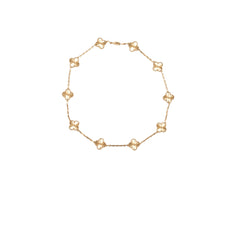 Van Cleef & Arpels VCA Vintage 10 Motifs Gold Guilloche Necklace 2024