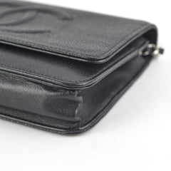 Chanel Wallet On Chain WOC Caviar Black - Series 17