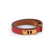 Hermes Mini Dog Bracelet Red T2