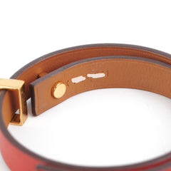 Hermes Mini Dog Bracelet Red T2