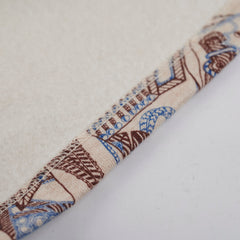 Hermes Skirt Beige/Blue Size 34