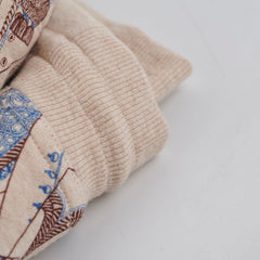 Hermes Skirt Beige/Blue Size 34