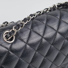 Chanel Caviar Medium/Large Double Classic Flap Black