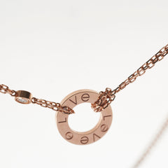 Cartier Love Necklace 2 Diamonds Rose Gold 2023