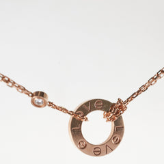 Cartier Love Necklace 2 Diamonds Rose Gold 2023