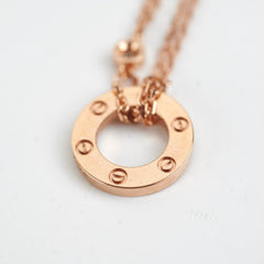 Cartier Love Necklace 2 Diamonds Rose Gold 2023