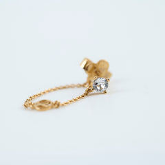 Louis Vuitton Small Stud   Petit Louis M00390 Chain Blossom Earrings