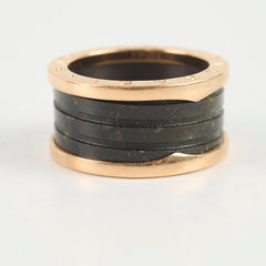 Bvlgari B.zero1 Four Band Ring Rose Gold Black