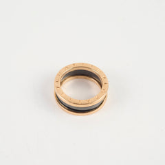 Bvlgari B.zero1 Two Band Ring Rose Gold / Black