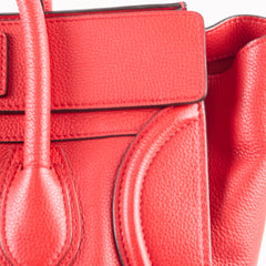 Celine Mini Luggage Red