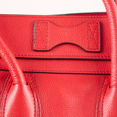 Celine Mini Luggage Red
