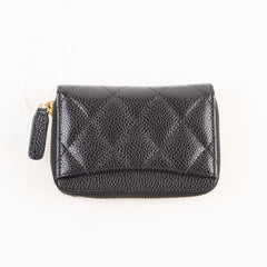 Chanel Classic Zipped Coin Purse Caviar Black