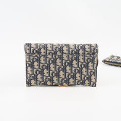 Christian Dior Small Oblique Saddle Chain Long Wallet On Chain