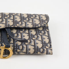 Christian Dior Small Oblique Saddle Chain Long Wallet On Chain