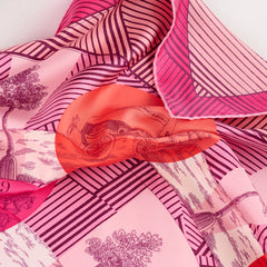 Hermes Silk Scarf Pink 120 x 120cm