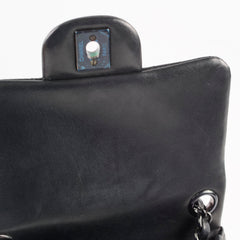 Chanel Mini Square Flap Chevron Black