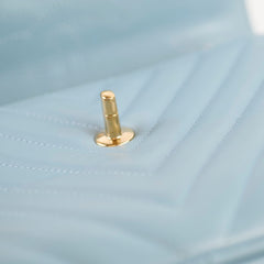 Chanel Medium Trendy CC Chevron Light Blue