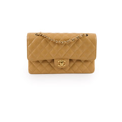 Chanel Medium Classic Flap Dark Beige Caviar 24k Gold - 10 Series (2005)