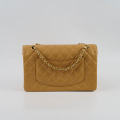 Chanel Medium Classic Flap Dark Beige Caviar 24k Gold - 10 Series (2005)