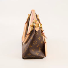 Louis Vuitton V Tote BB Monogram Pink