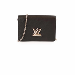 Louis Vuitton Twist Wallet On Chain WOC Black Epi