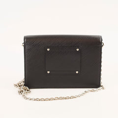 Louis Vuitton Twist Wallet On Chain WOC Black Epi
