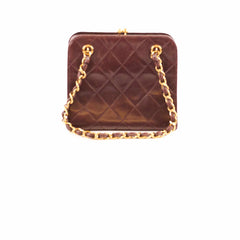 Chanel Kisslock Vintage Bag Burgundy Lambskin (4 Series)