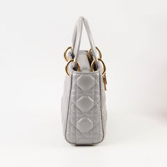 Christian Dior Lady Dior Mini Grey GHW