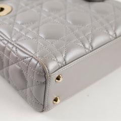 Christian Dior Lady Dior Mini Grey GHW