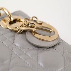 Christian Dior Lady Dior Mini Grey GHW