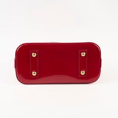 Louis Vuitton Alma BB Monogram Vernis Red