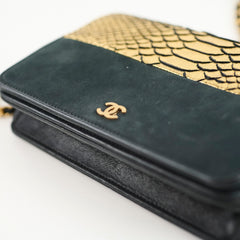 Chanel Python WOC Black Gold 22 Series