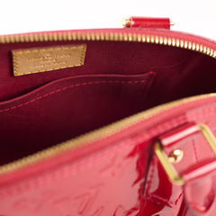 Louis Vuitton Alma BB Monogram Vernis Red
