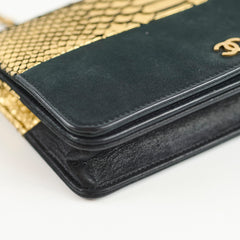 Chanel Python WOC Black Gold 22 Series