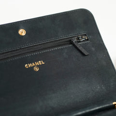 Chanel Python WOC Black Gold 22 Series