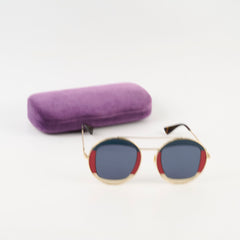 Gucci Round Frame Sylvie Web Glasses GG0105R