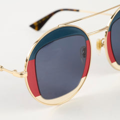 Gucci Round Frame Sylvie Web Glasses GG0105R