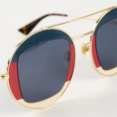 Gucci Round Frame Sylvie Web Glasses GG0105R