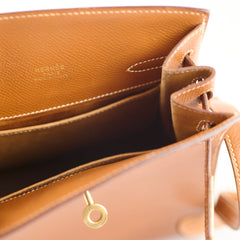 Hermès Gold Kelly Sport Vintage S Circle 1989