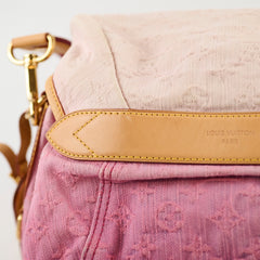 Louis Vuitton Sunshine Monogram Pink Denim Hobo Shoulder